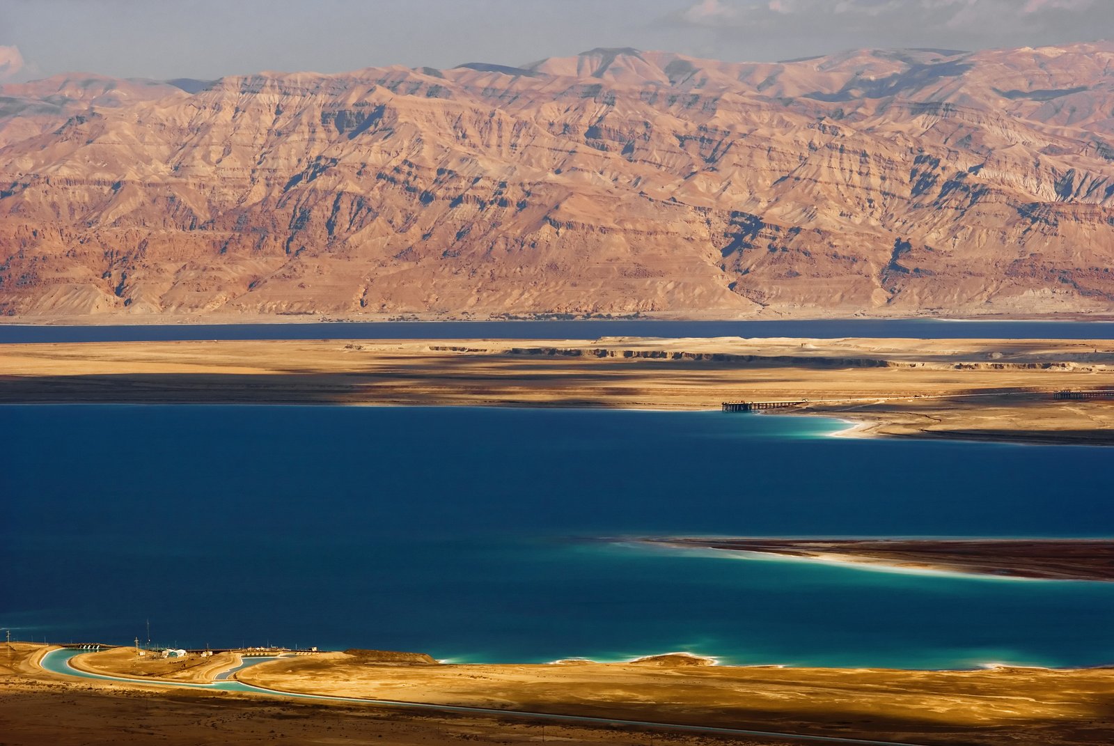 Aerial view of the Dead Sea