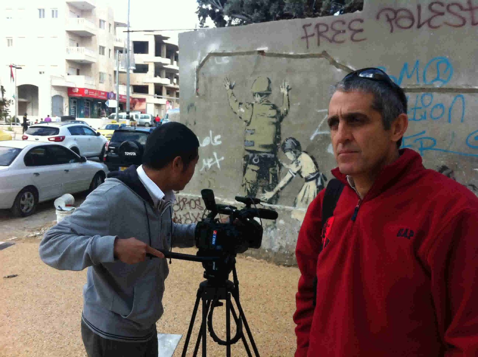 News Camera Crew in Israel